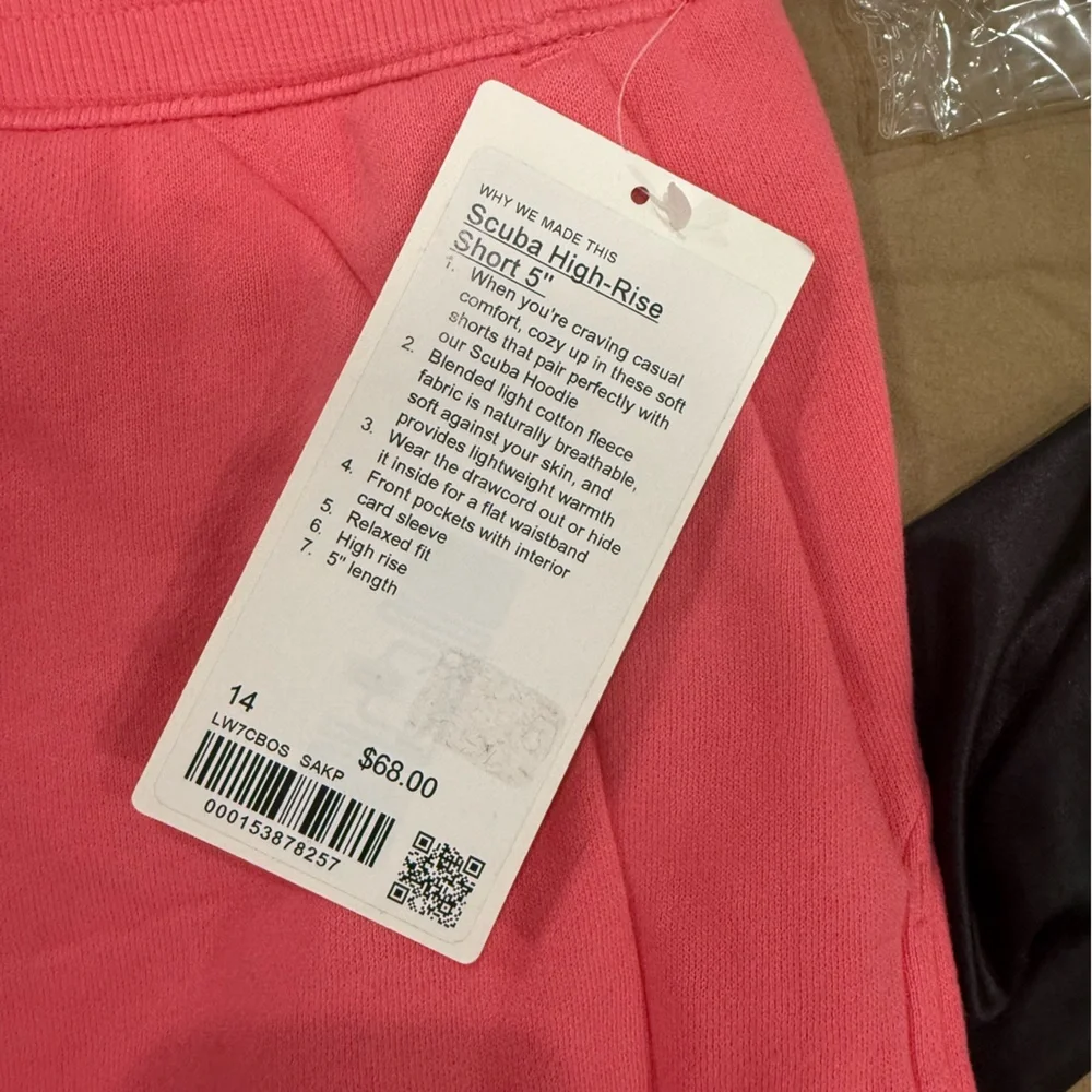 Lululemon Scuba HR Short 5” -Sz14 Sukara Pink - Picture 6 of 6